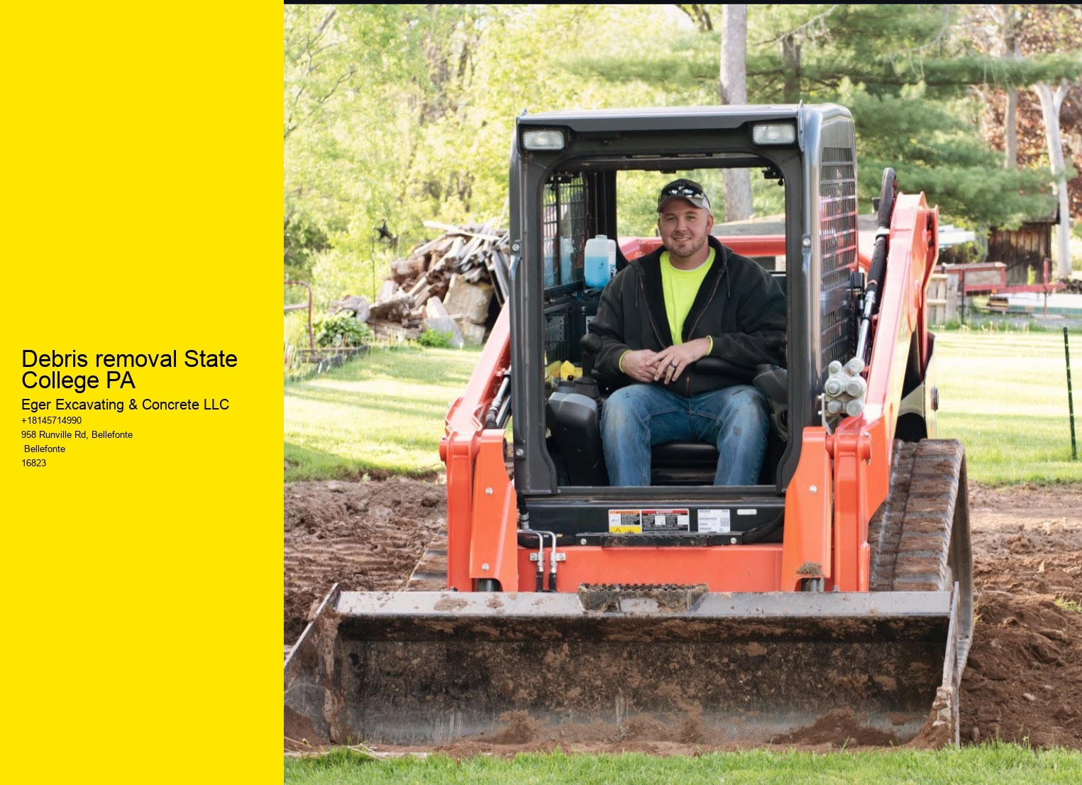 Debris removal State College PA